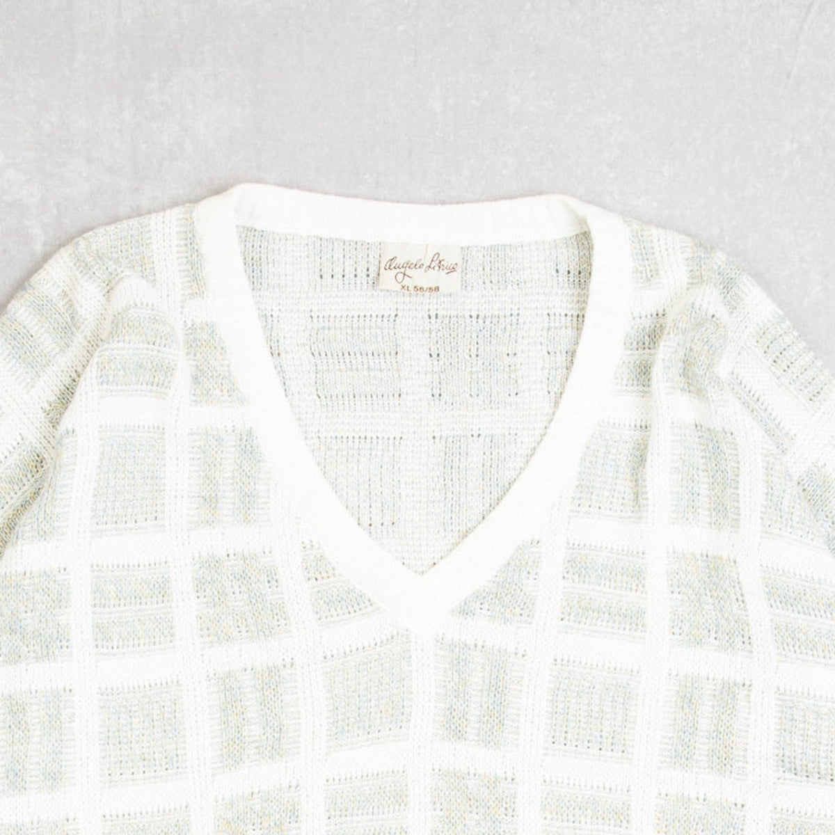WOMEN'S VINTAGE 1990S PATTERNED KNITTED JUMPER - X-LARGE