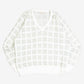 WOMEN'S VINTAGE 1990S PATTERNED KNITTED JUMPER - X-LARGE