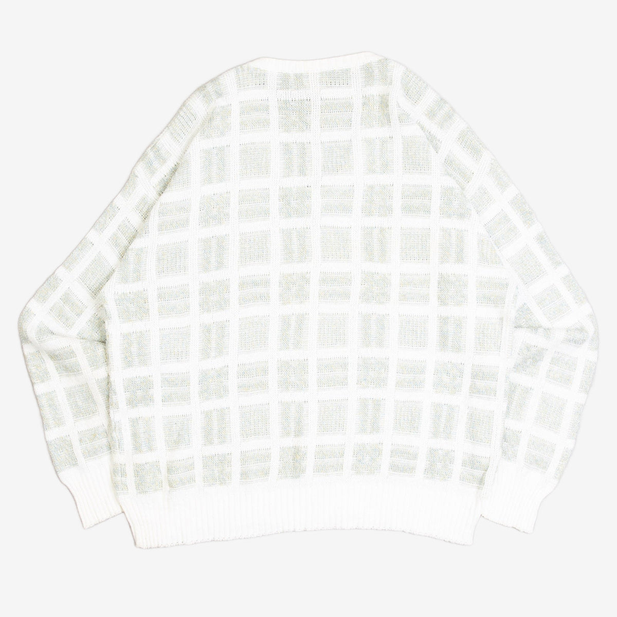 WOMEN'S VINTAGE 1990S PATTERNED KNITTED JUMPER - X-LARGE