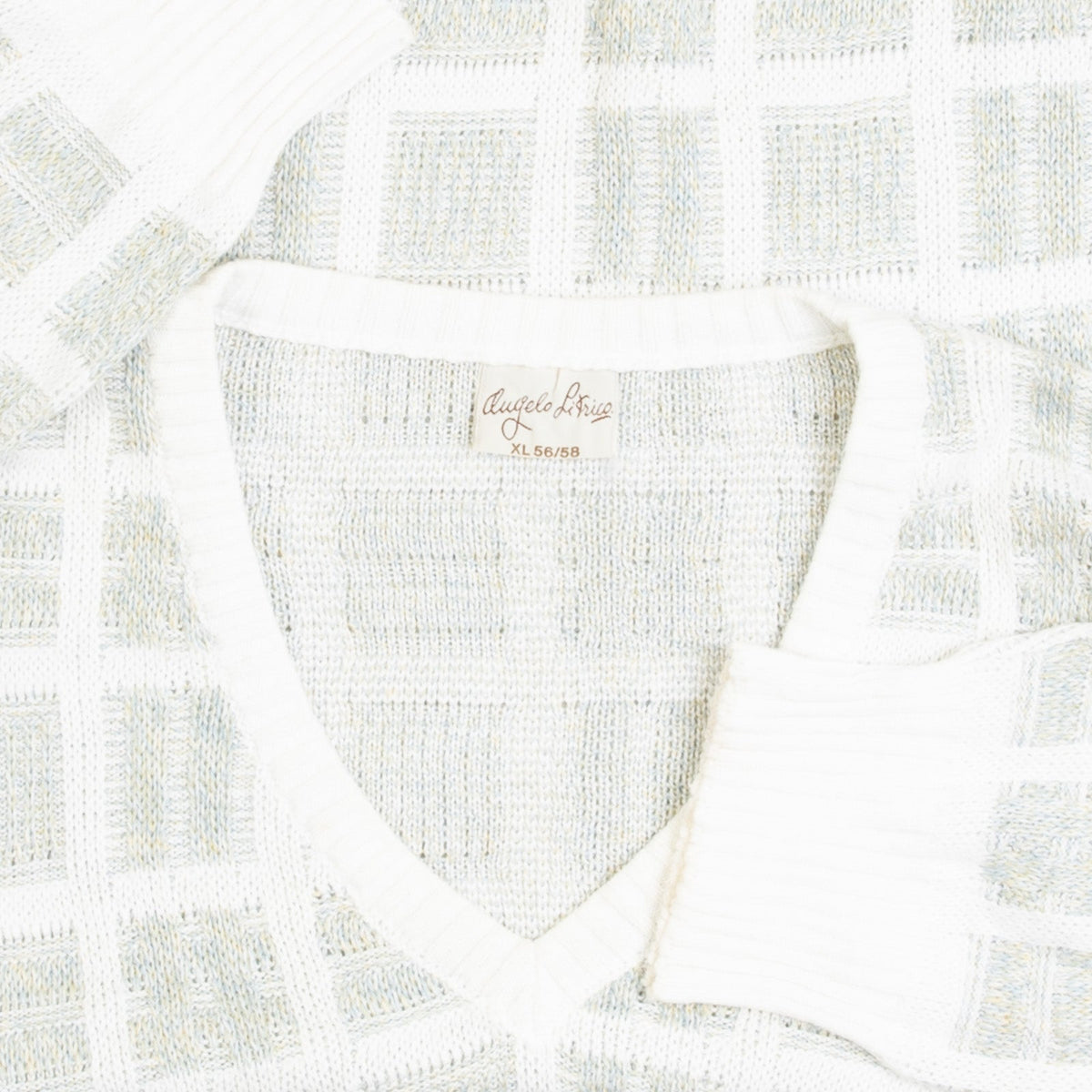 WOMEN'S VINTAGE 1990S PATTERNED KNITTED JUMPER - X-LARGE