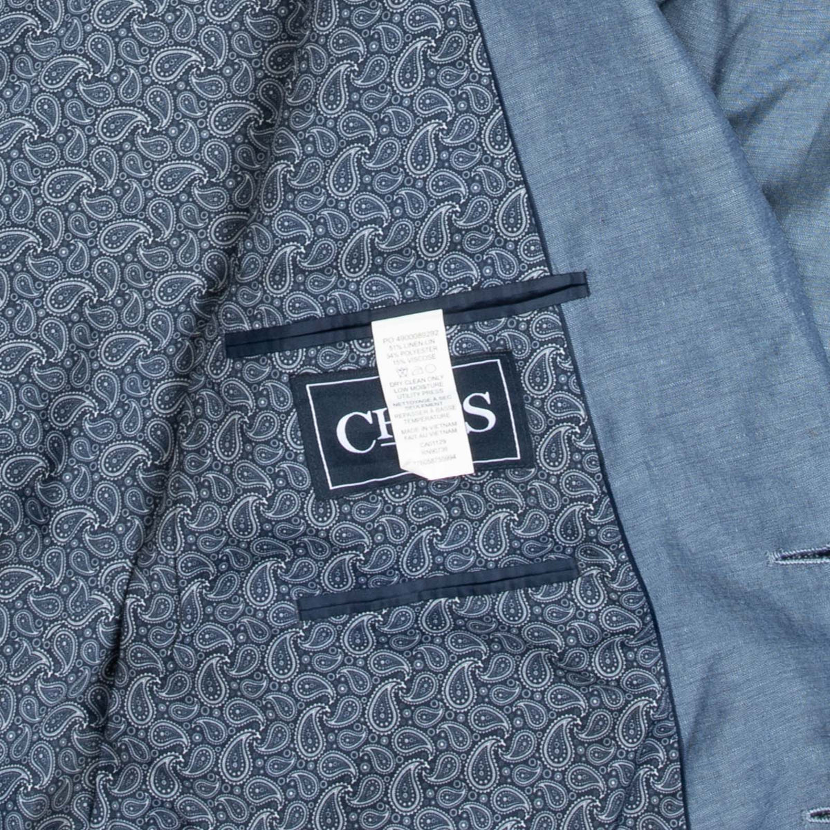 MEN'S VINTAGE 1990S CHAPS BLAZER SUIT JACKET - X-LARGE