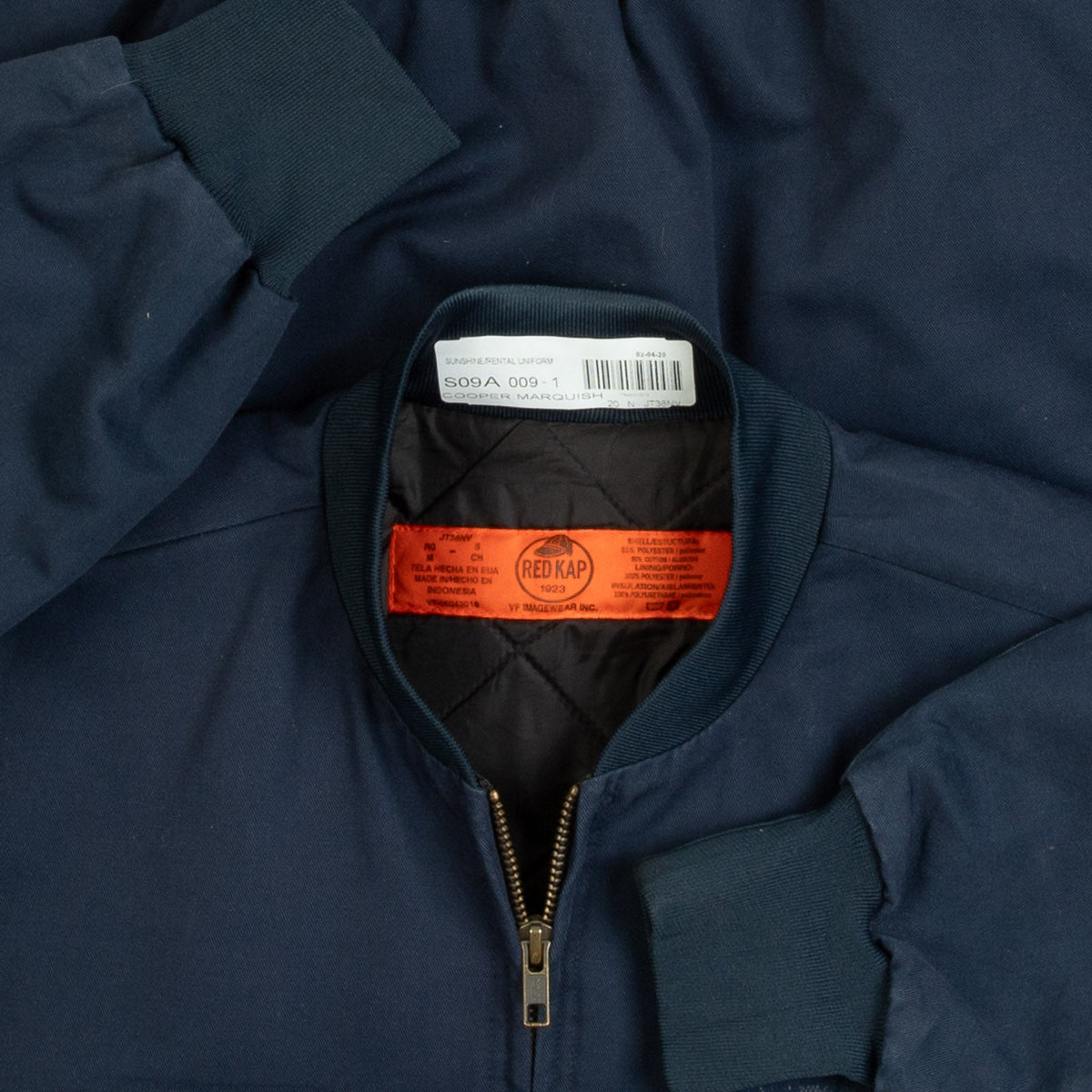 MEN'S VINTAGE 1990S RED KAP WORKWEAR BOMBER JACKET - MEDIUM