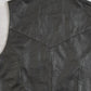 MEN'S VINTAGE 1990S LEATHER WESTERN GILET VEST JACKET - SMALL