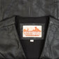 MEN'S VINTAGE 1990S LEATHER WESTERN GILET VEST JACKET - SMALL