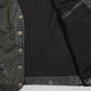 MEN'S VINTAGE 1990S LEATHER WESTERN GILET VEST JACKET - SMALL