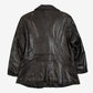 WOMEN'S VINTAGE 1990S LEATHER BLAZER JACKET - LARGE