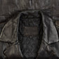 WOMEN'S VINTAGE 1990S LEATHER BLAZER JACKET - LARGE