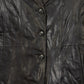 WOMEN'S VINTAGE 1990S LEATHER BLAZER JACKET - LARGE