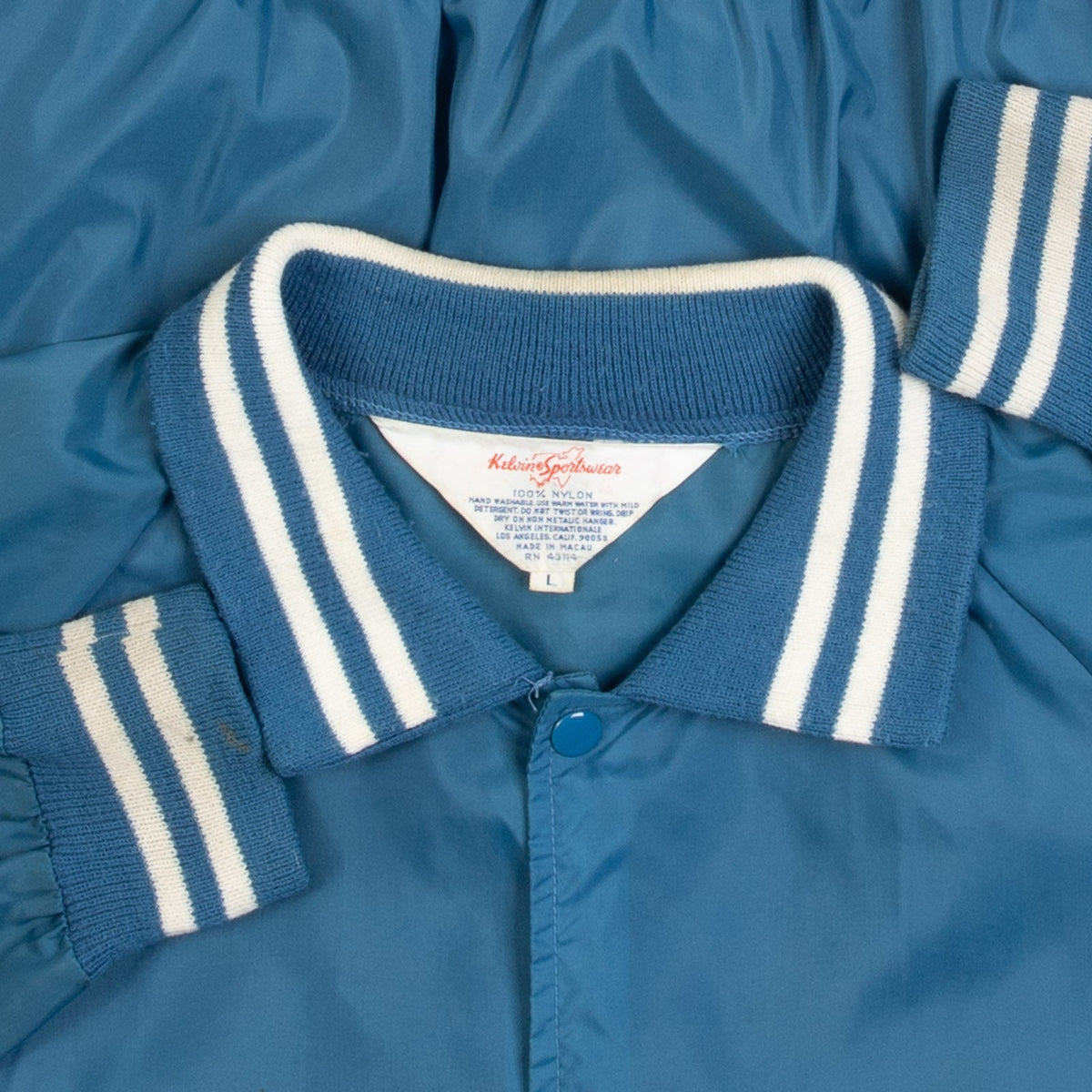 MEN'S VINTAGE 1980S ALASKA VARSITY LIGHTWEIGHT JACKET - LARGE