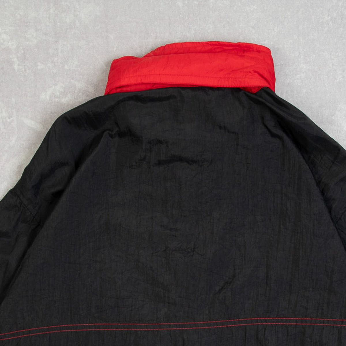 MEN'S VINTAGE 1990S HOODED PULLOVER ANORAK WINDBREAKER JACKET - SMALL
