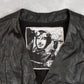 MEN'S VINTAGE 1990S LEATHER WESTERN GILET VEST JACKET - MEDIUM