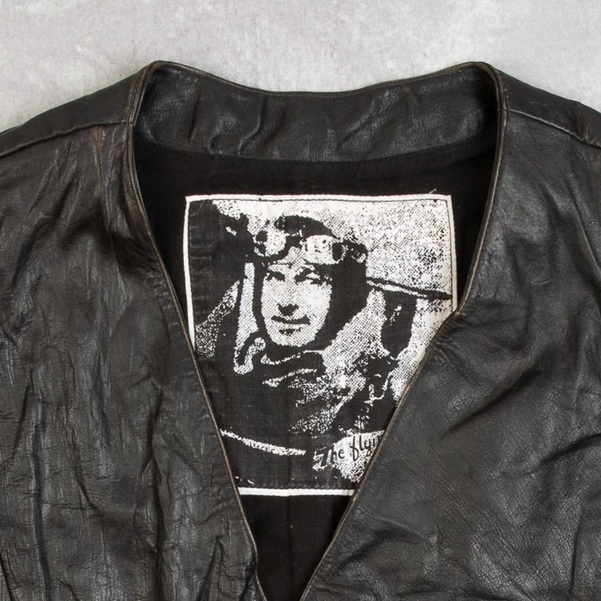 MEN'S VINTAGE 1990S LEATHER WESTERN GILET VEST JACKET - MEDIUM