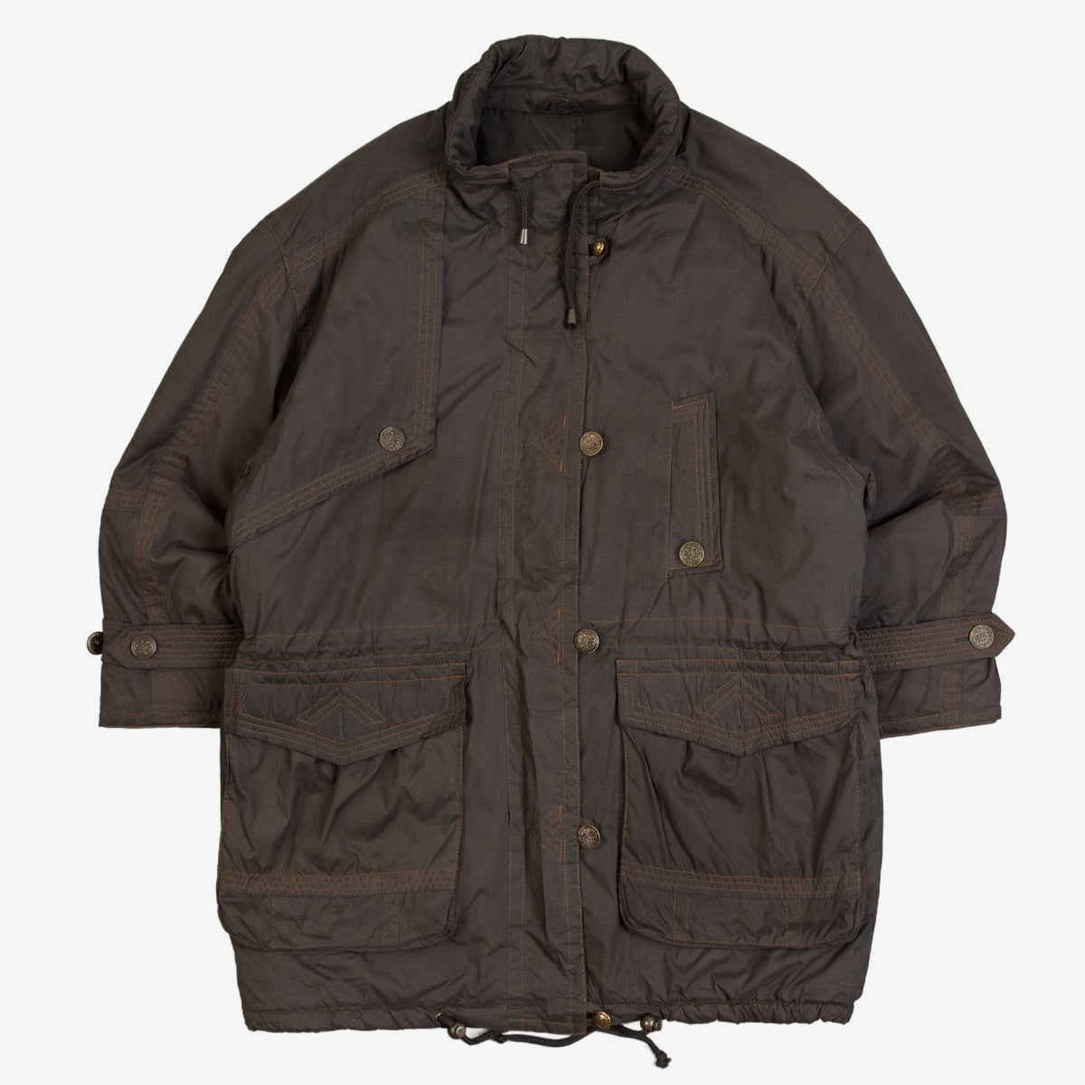MEN'S VINTAGE 1980S PADDED PARKA JACKET - MEDIUM