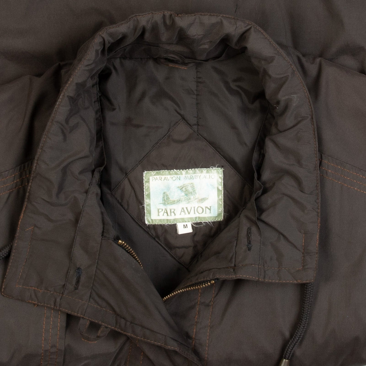 MEN'S VINTAGE 1980S PADDED PARKA JACKET - MEDIUM