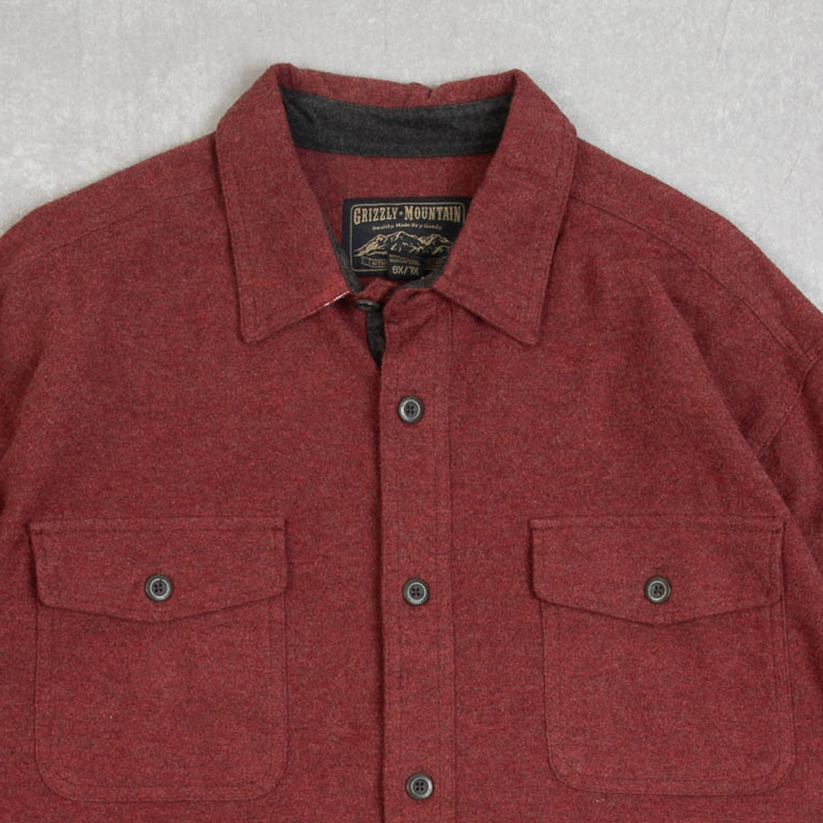 MEN'S VINTAGE 1990S BLANK FLANNEL SHIRT - X-LARGE