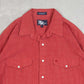 MEN'S VINTAGE 1990S GRID PATTERNED WESTERN SHIRT - LARGE