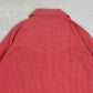MEN'S VINTAGE 1990S GRID PATTERNED WESTERN SHIRT - LARGE