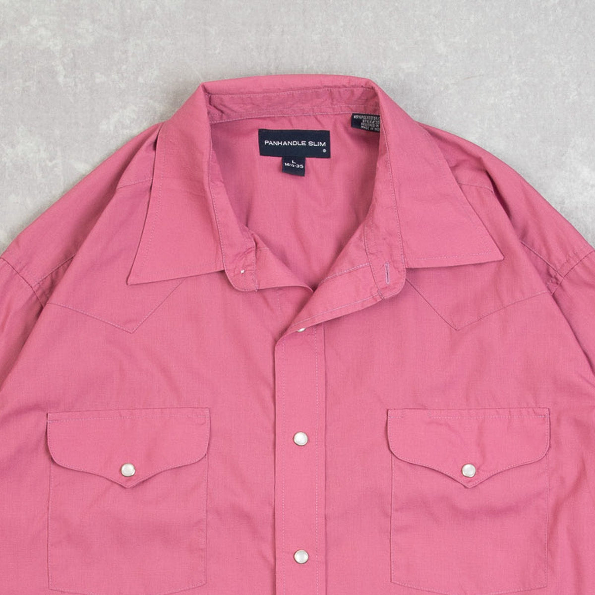 MEN'S VINTAGE 1990S BLANK WESTERN SHIRT - LARGE