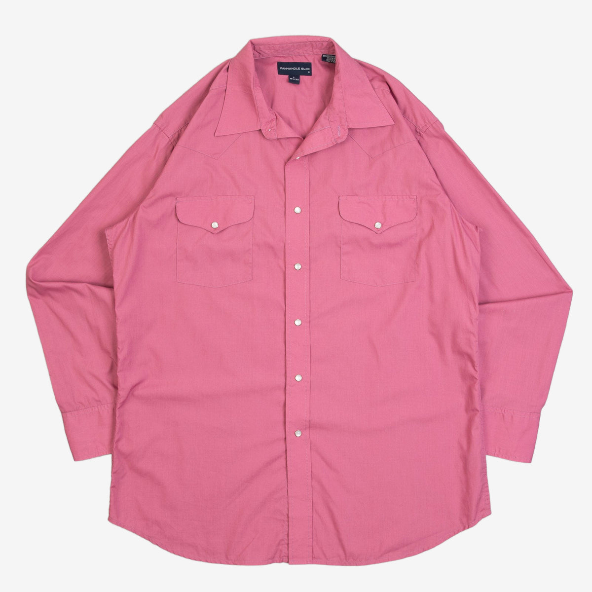 MEN'S VINTAGE 1990S BLANK WESTERN SHIRT - LARGE