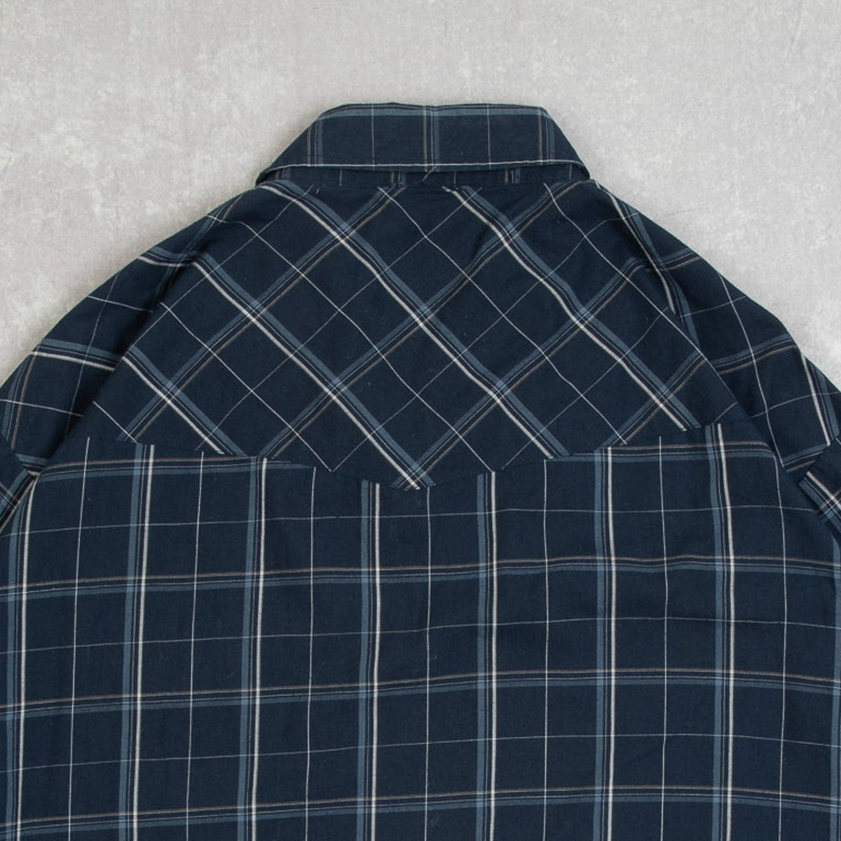 MEN'S VINTAGE 1990S CHECKED WESTERN SHIRT - X-LARGE