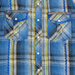 MEN'S VINTAGE 1990S CHECKED STITCH SHIRT - LARGE