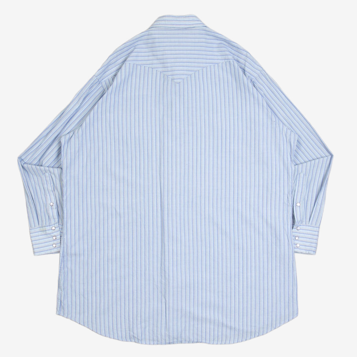 MEN'S VINTAGE 1990S STRIPED WESTERN SHIRT - X-LARGE