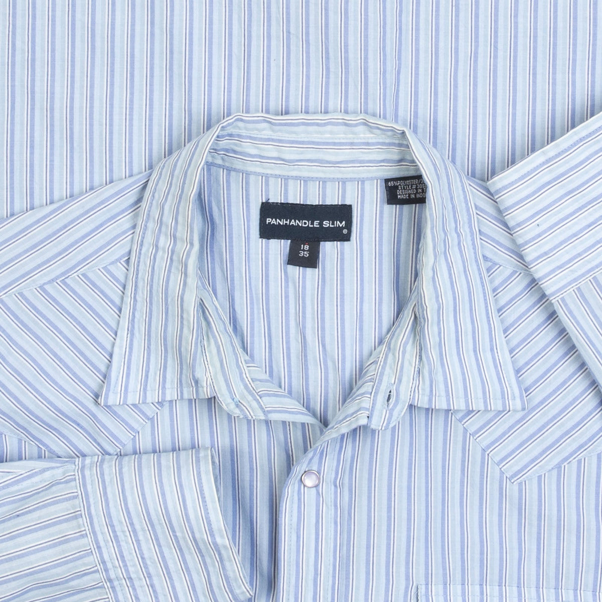MEN'S VINTAGE 1990S STRIPED WESTERN SHIRT - X-LARGE