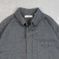 MEN'S VINTAGE 1990S WOOL STYLE SUEDE PATCH SHIRT - LARGE
