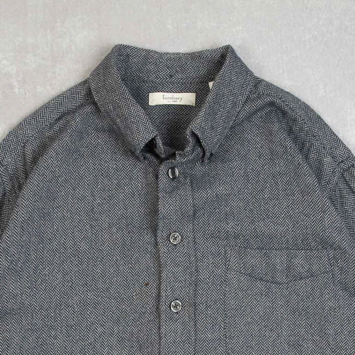 MEN'S VINTAGE 1990S WOOL STYLE SUEDE PATCH SHIRT - LARGE