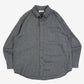 MEN'S VINTAGE 1990S WOOL STYLE SUEDE PATCH SHIRT - LARGE