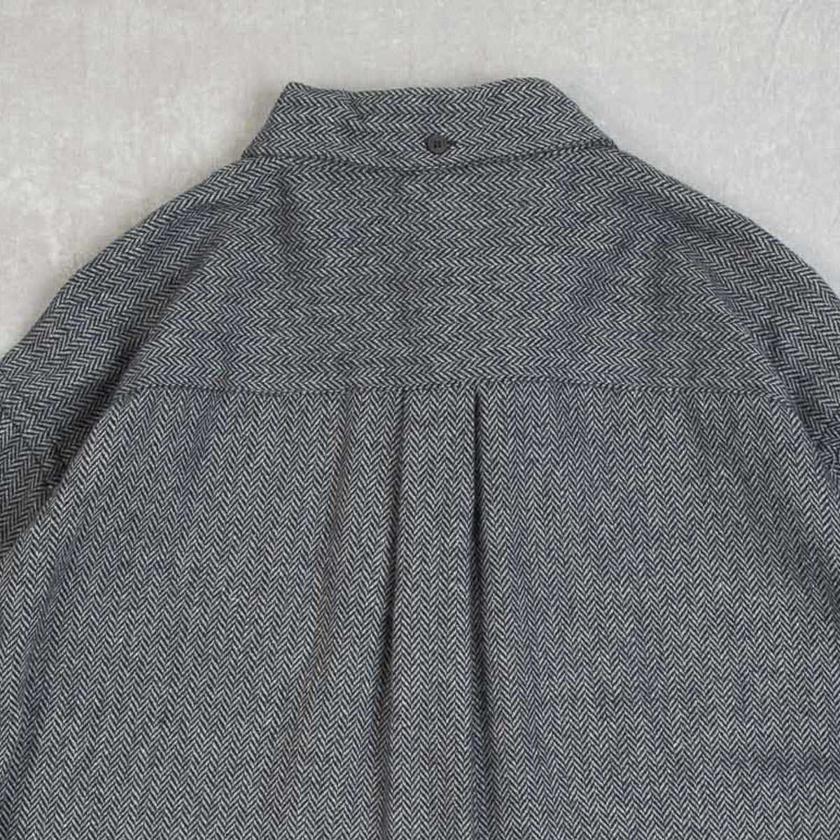 MEN'S VINTAGE 1990S WOOL STYLE SUEDE PATCH SHIRT - LARGE