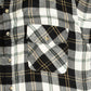 MEN'S VINTAGE 1990S WOOL STYLE CHECKED SHIRT - LARGE