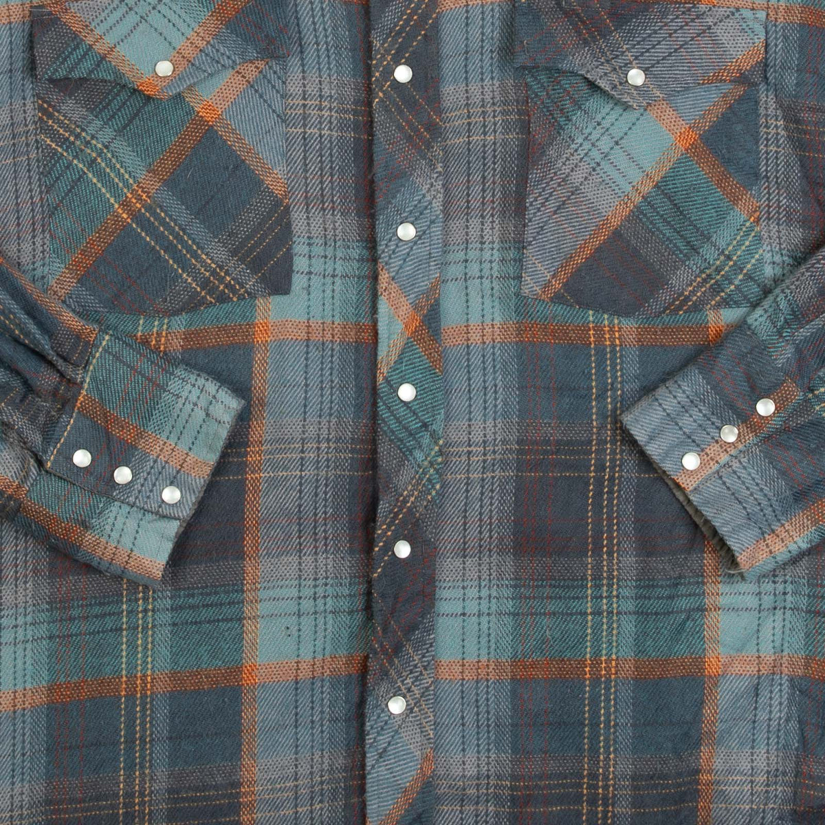 MEN'S VINTAGE 1990S WOOL STYLE CHECKED WESTERN SHIRT - XXX-LARGE