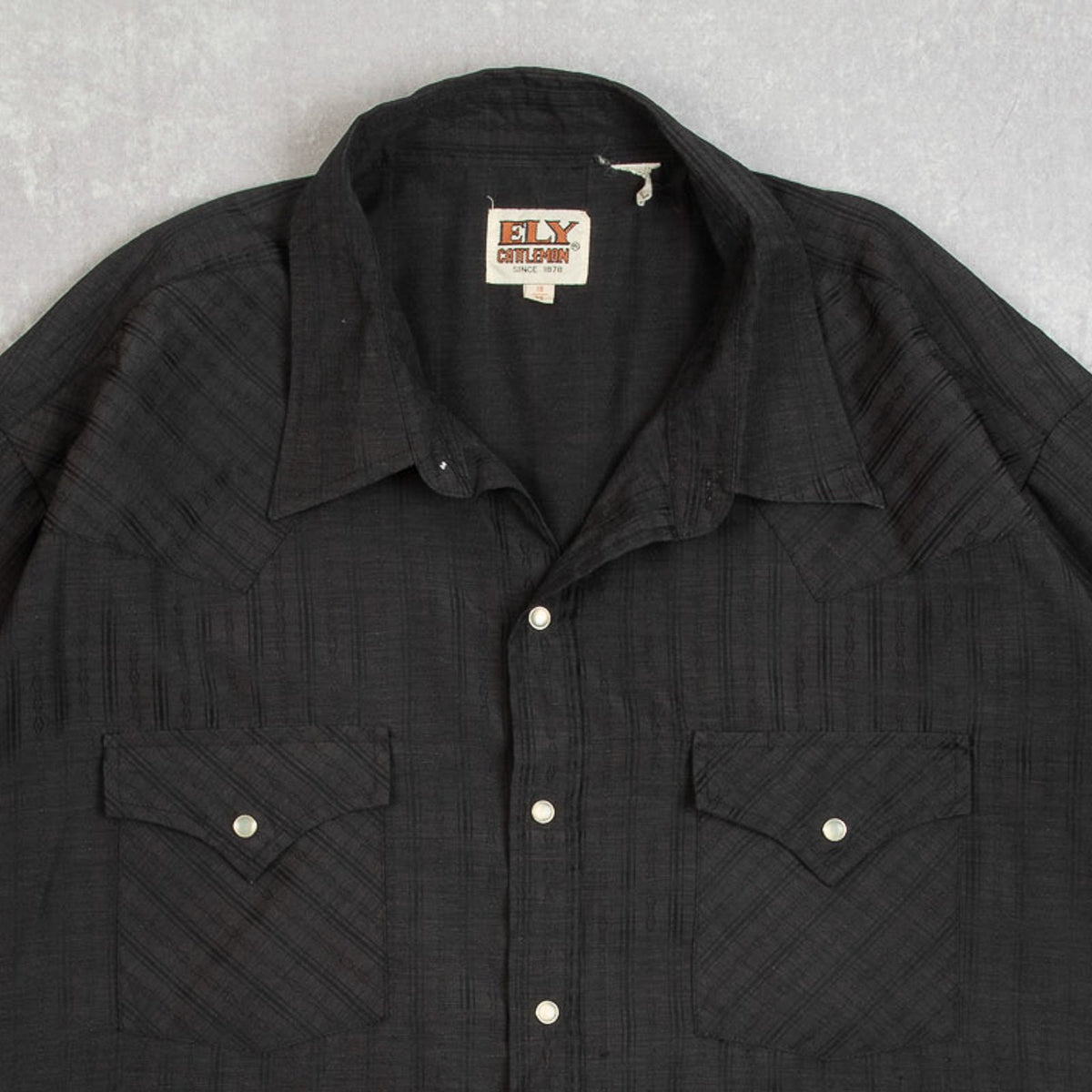 MEN'S VINTAGE 1990S STRIPED WESTERN SHIRT - X-LARGE