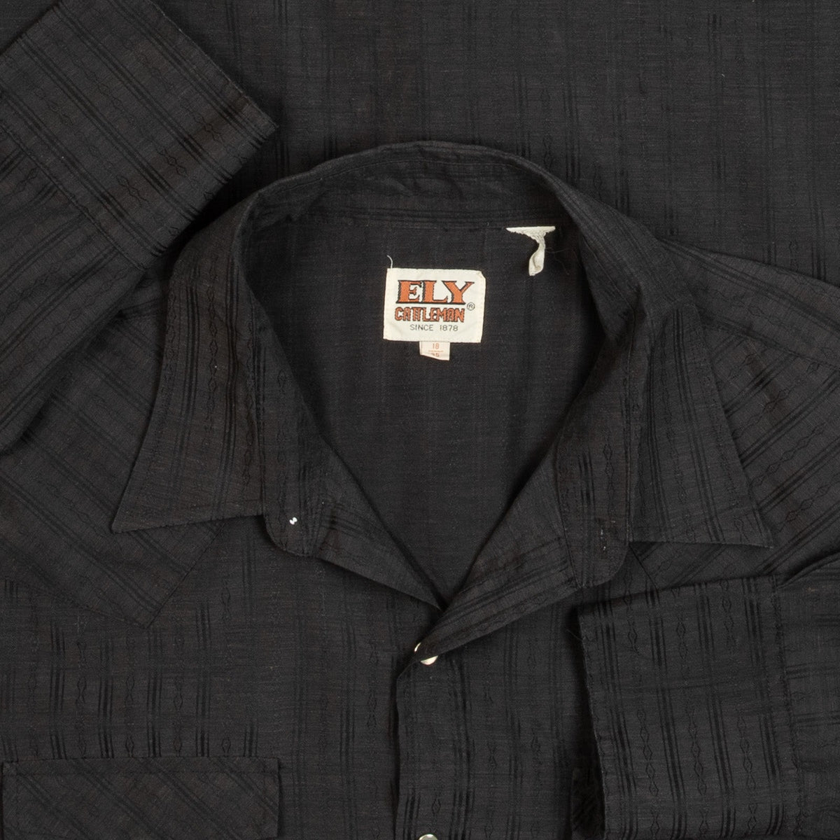MEN'S VINTAGE 1990S STRIPED WESTERN SHIRT - X-LARGE