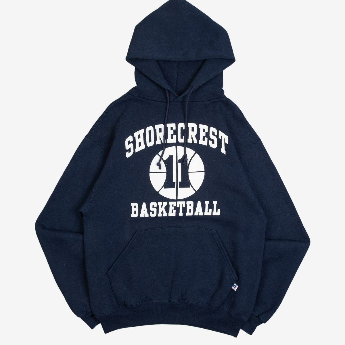 MEN'S VINTAGE 1990S RUSSELL ATHLETIC SHORECREST HOODED SWEATSHIRT - MEDIUM