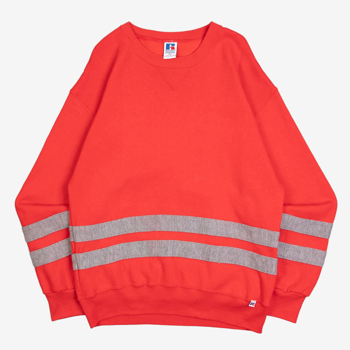 WOMEN'S VINTAGE 1990S STRIPED SWEATSHIRT - X-LARGE