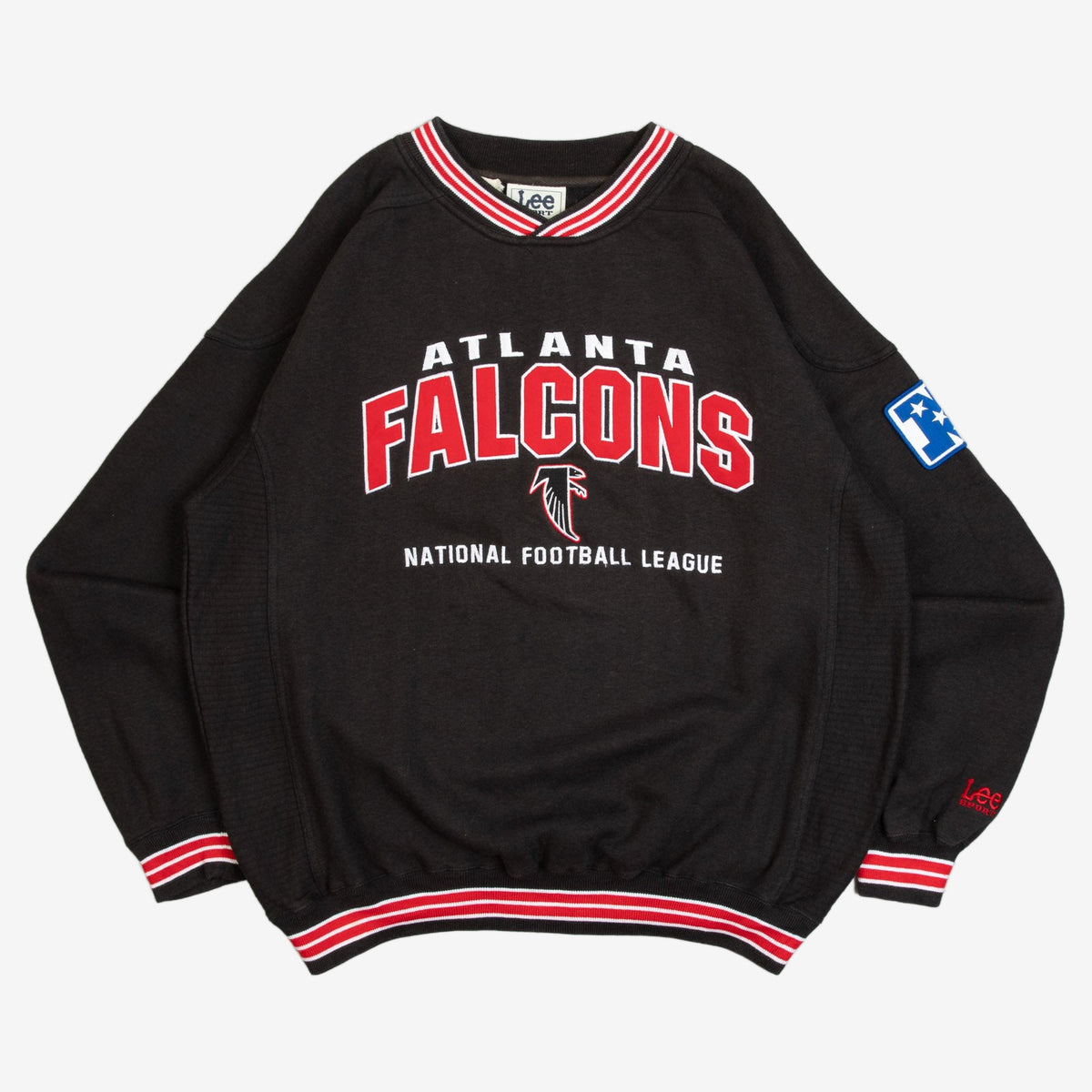 MEN'S VINTAGE 1990S LEE ATLANTA FALCONS JERSEY SWEATSHIRT - MEDIUM