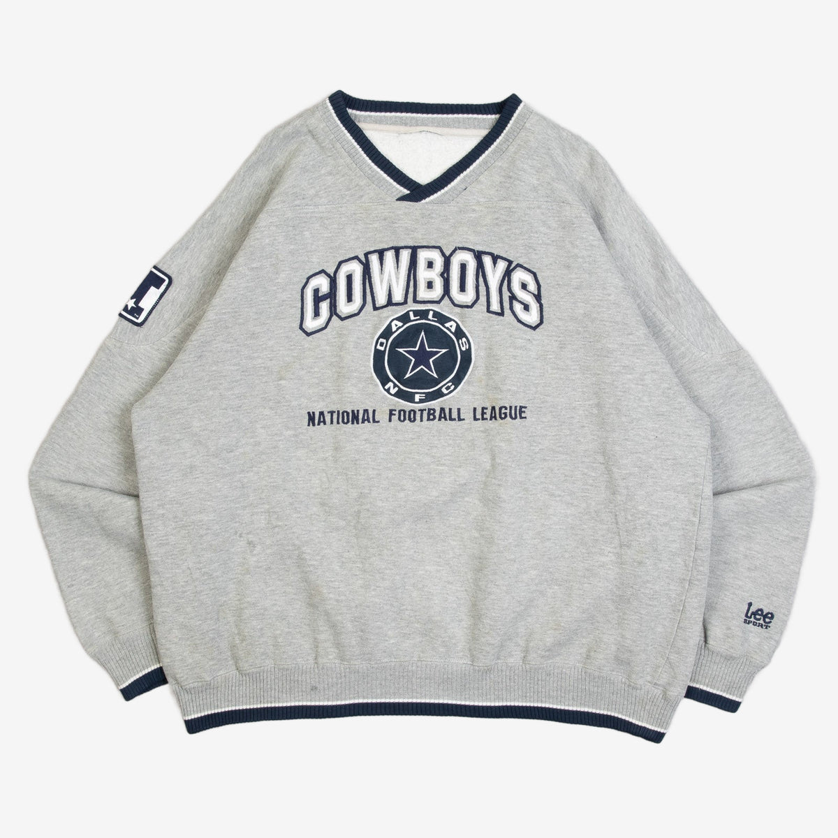 MEN'S VINTAGE 1990S LEE DALLAS COWBOYS JERSEY SWEATSHIRT - X-LARGE