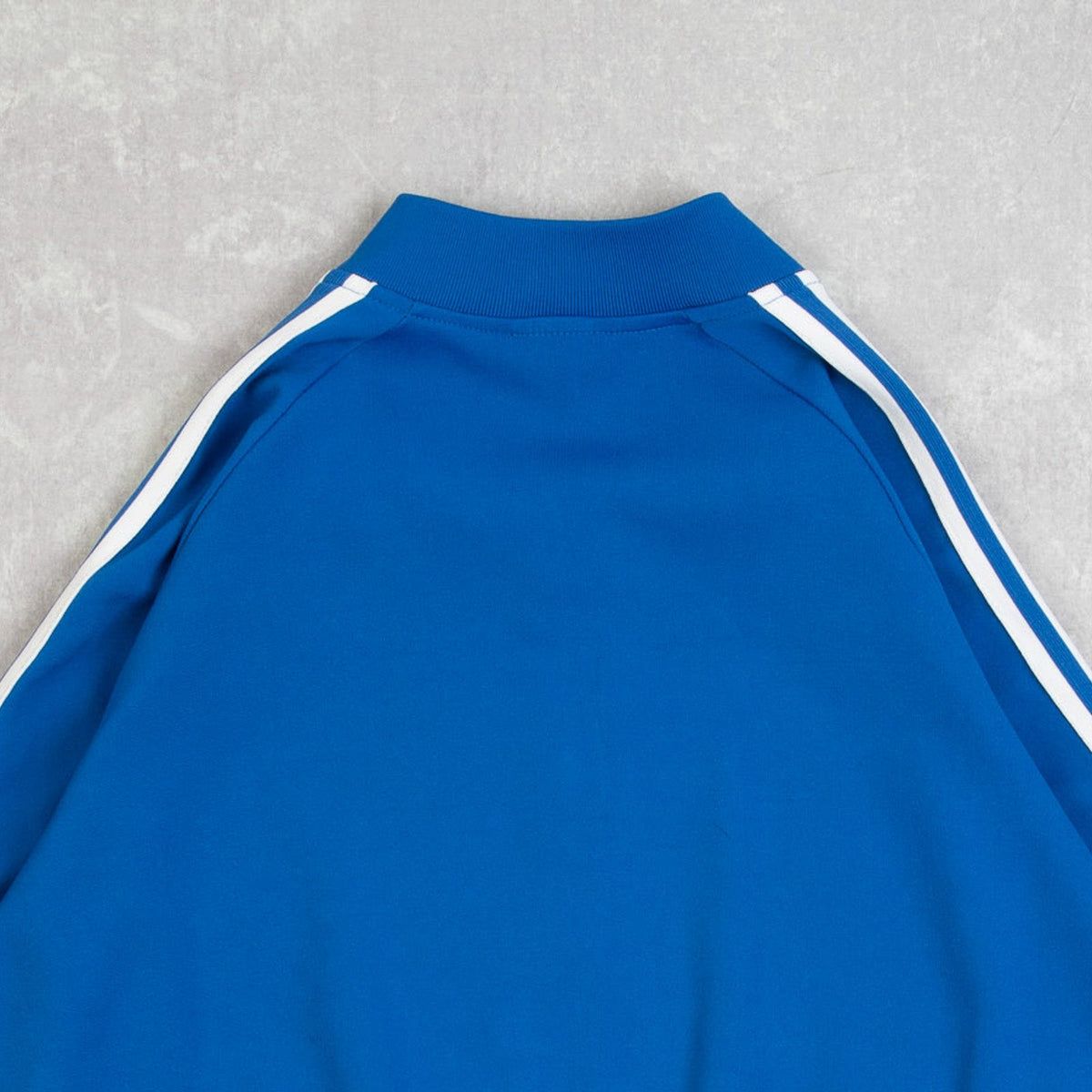 MEN'S VINTAGE 1990S STRIPED ARM FULL ZIP SPORTS SWEATSHIRT - LARGE