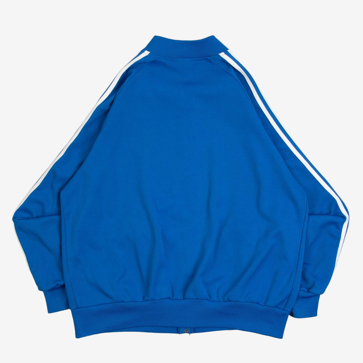 MEN'S VINTAGE 1990S STRIPED ARM FULL ZIP SPORTS SWEATSHIRT - LARGE