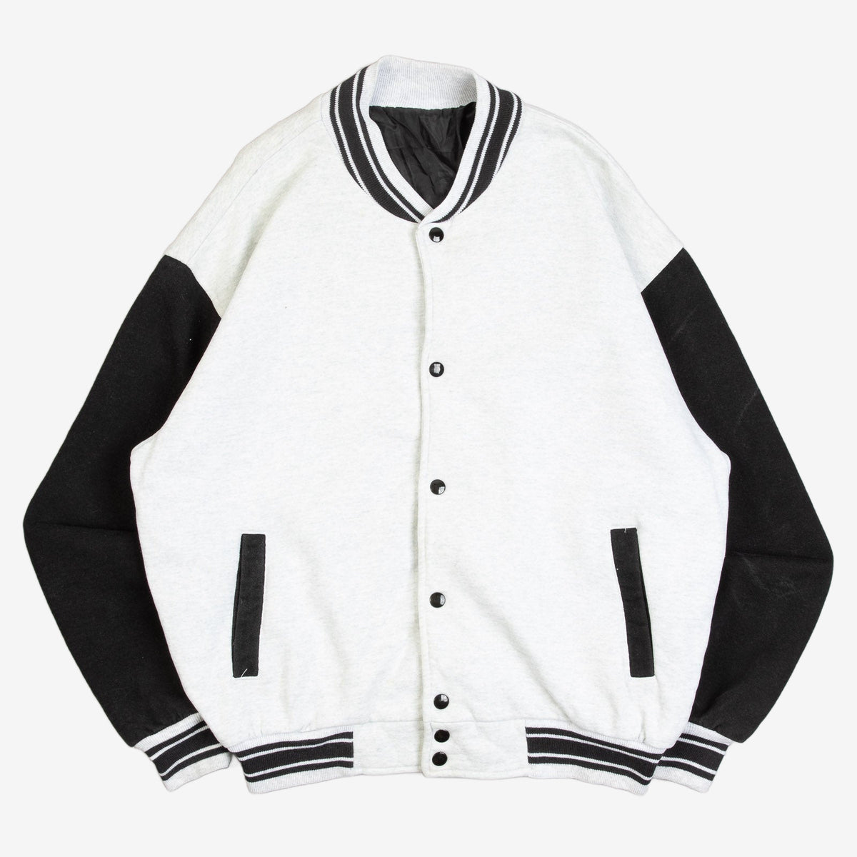 MEN'S VINTAGE 1990S FORD VARSITY SWEATSHIRT JACKET - LARGE