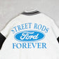 MEN'S VINTAGE 1990S FORD VARSITY SWEATSHIRT JACKET - LARGE