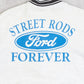 MEN'S VINTAGE 1990S FORD VARSITY SWEATSHIRT JACKET - LARGE
