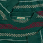 MEN'S VINTAGE 1990S STRIPED STRUCTURED PATTERNED KNITTED JUMPER - LARGE