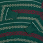 MEN'S VINTAGE 1990S STRIPED STRUCTURED PATTERNED KNITTED JUMPER - LARGE