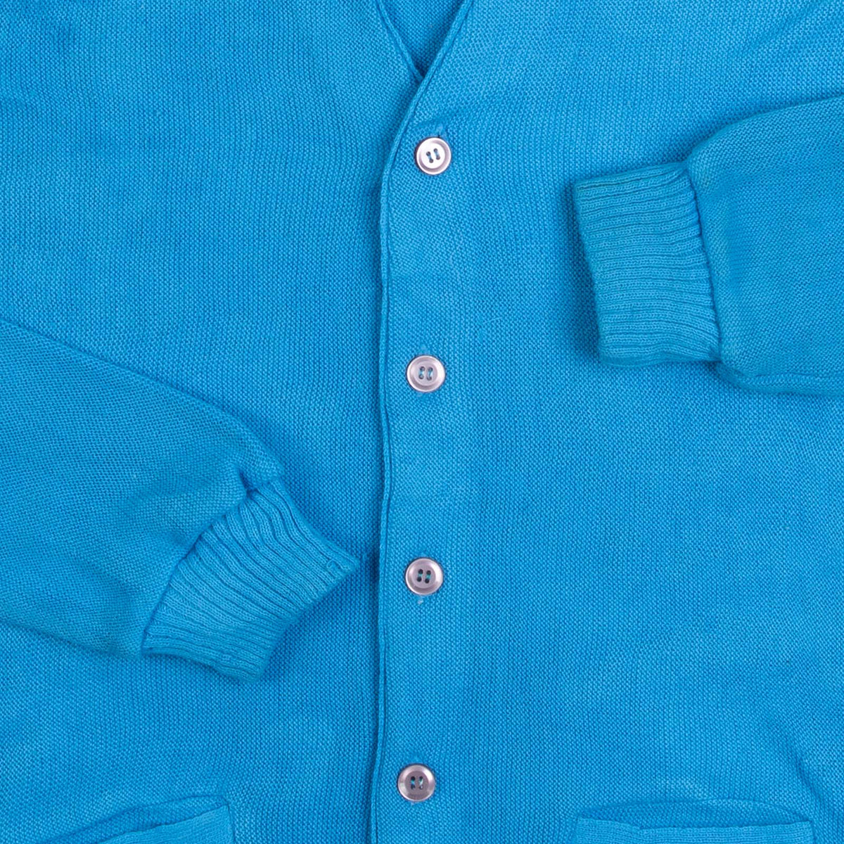 MEN'S VINTAGE 1980S KNITTED CARDIGAN - LARGE