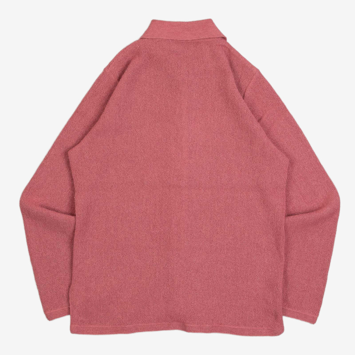 WOMEN'S VINTAGE 1990S ALPACA WOOL COLLARED KNITTED CARDIGAN - SMALL