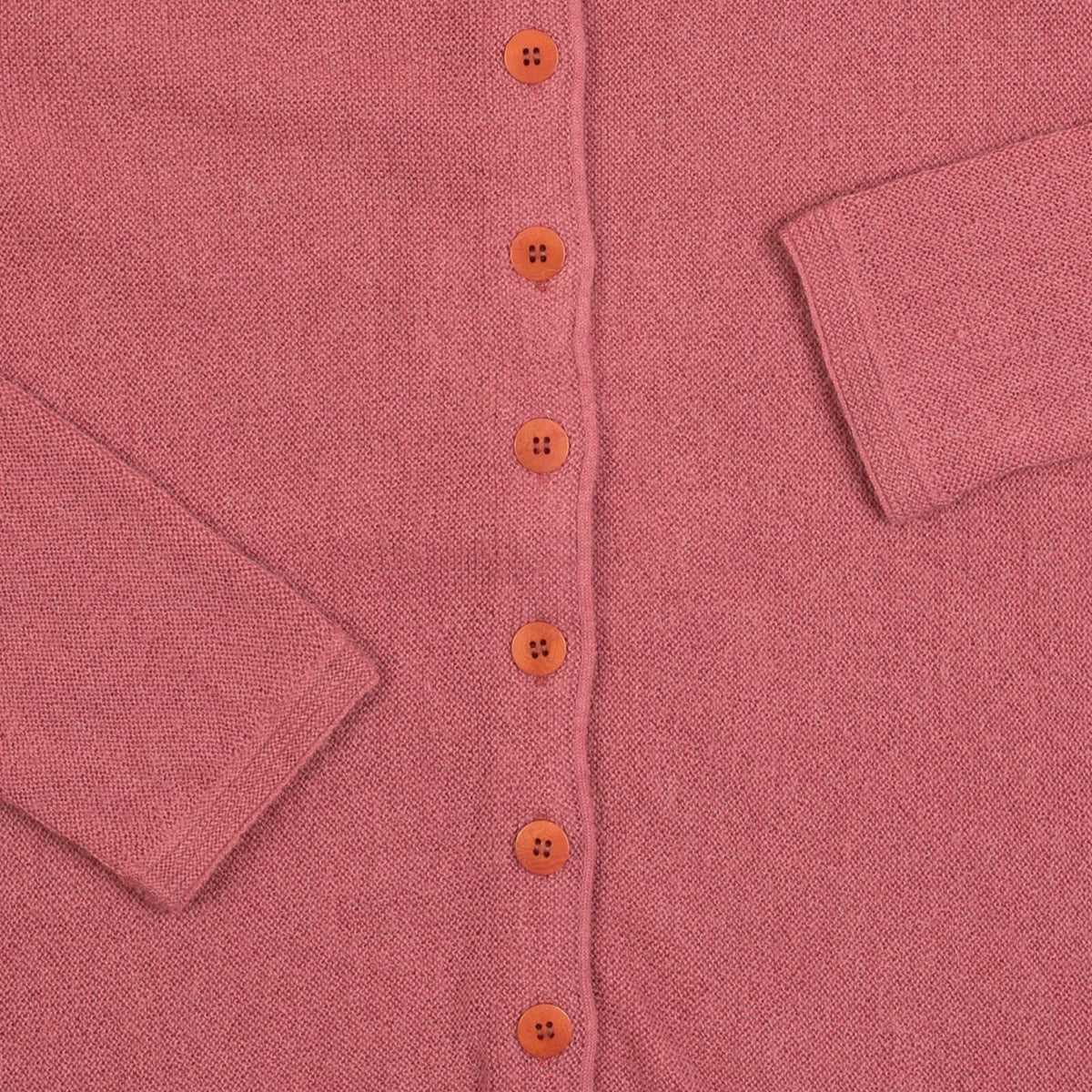 WOMEN'S VINTAGE 1990S ALPACA WOOL COLLARED KNITTED CARDIGAN - SMALL