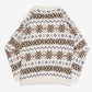 MEN'S VINTAGE 1990S STRUCTURED PATTERNED KNITTED JUMPER - X-LARGE